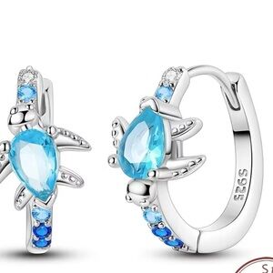 925 Silver Sea Turtle Travel Earrings